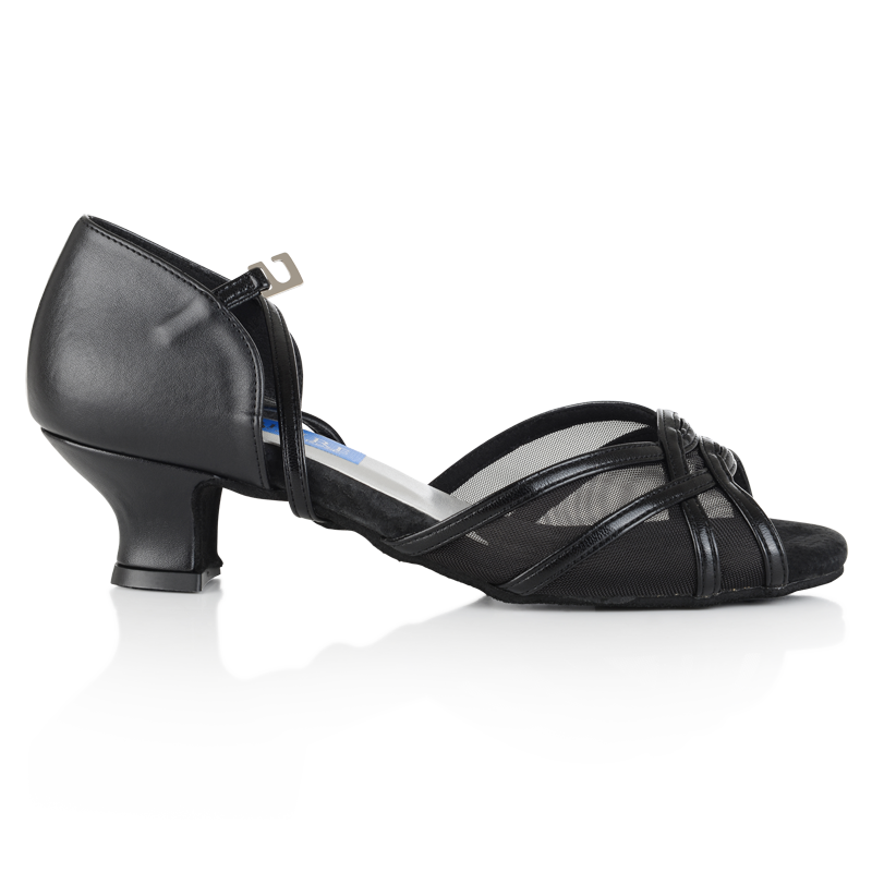 Womens Social Ballroom Dance Shoes by Ray Rose Carnation Black Leather - Sale Item