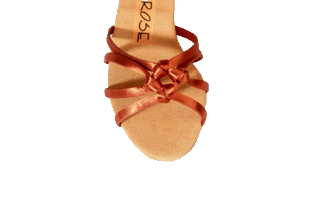 Ray Rose 520 Dawn Dark Tan Satin children's dance shoes, additional view 2