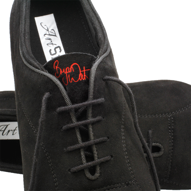 BW111 Bryan Watson Black Nappa Suede