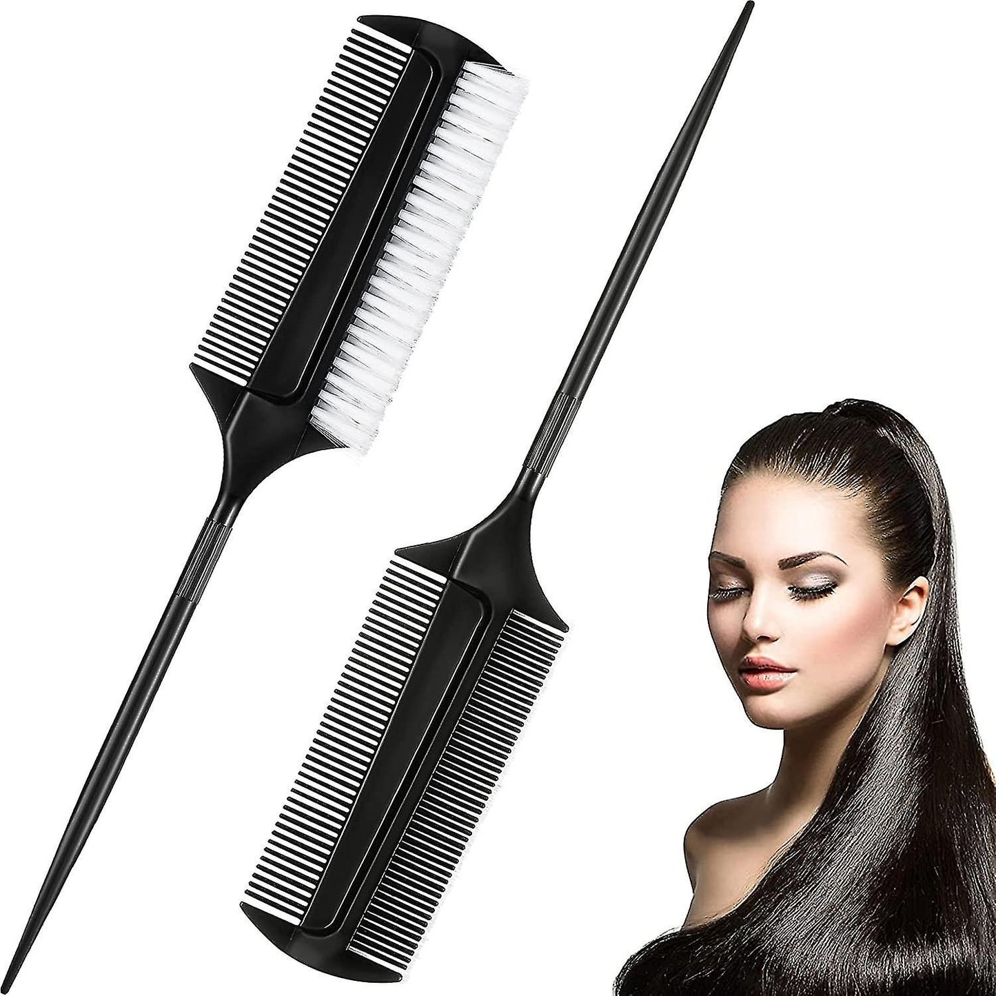 Double Sided Hair Smoothing Tail Comb