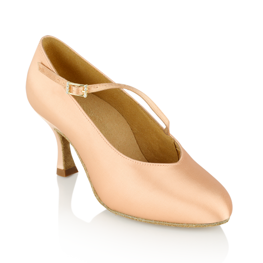 Ray Rose 116 Rockslide Light Flesh Satin ballroom dance shoe