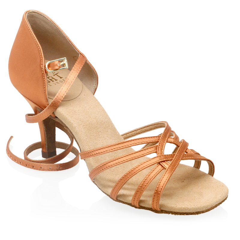 Womens Salsa Street Latin Dance Shoes by Ray Rose 882 Tiina Light Tan Satin