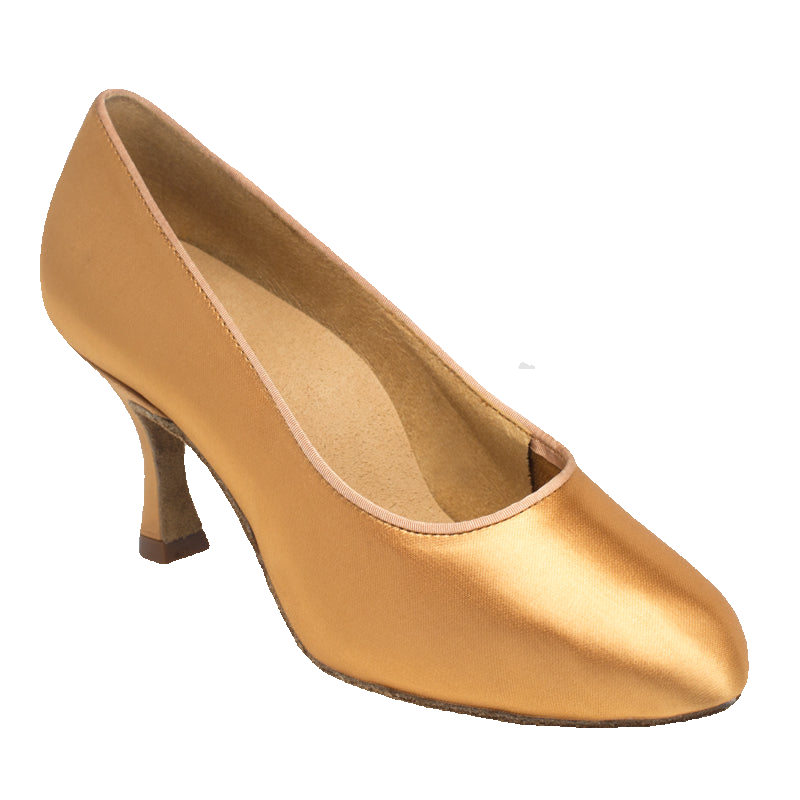 Ray Rose 107 Bora Flesh Satin women's ballroom dance shoe, side view