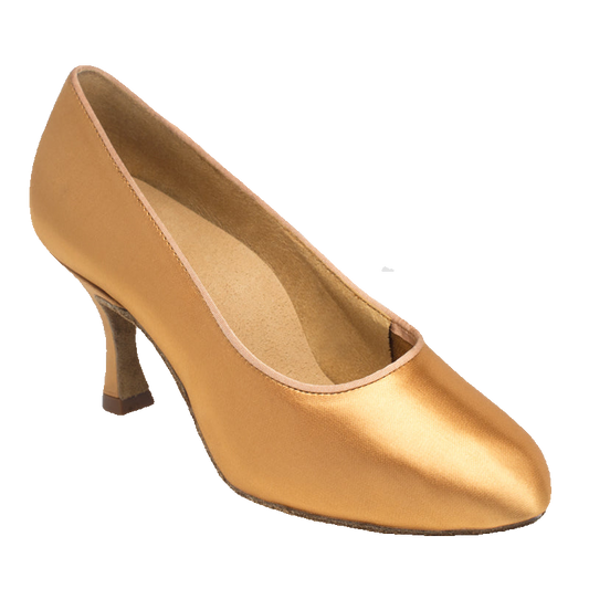 Ray Rose 107 Bora Flesh Satin women's ballroom dance shoe, side view