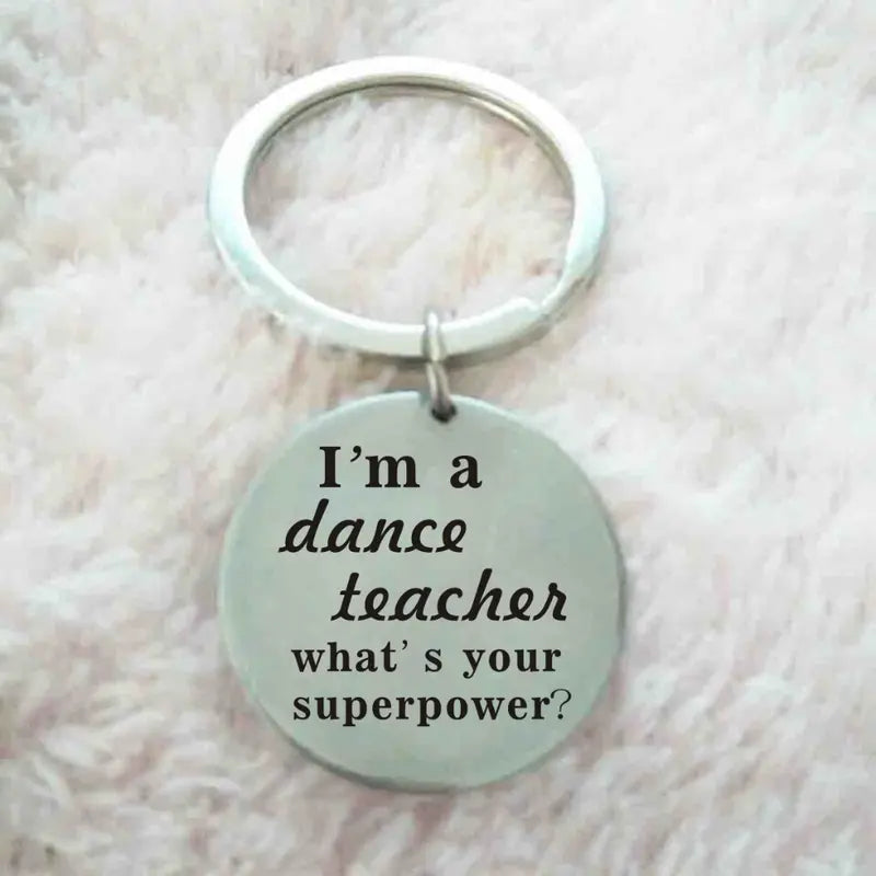 Dancer Gift Ideas - Dance Teacher Keychain Charms #2