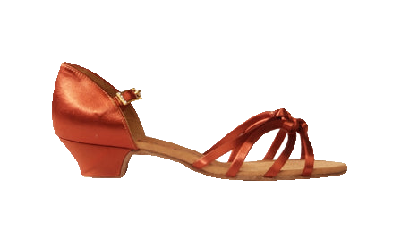 Ray Rose 520 Dawn Dark Tan Satin children's dance shoes, alternative view