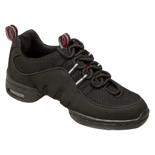 Supadance 8007 Black dance sneakers, side view