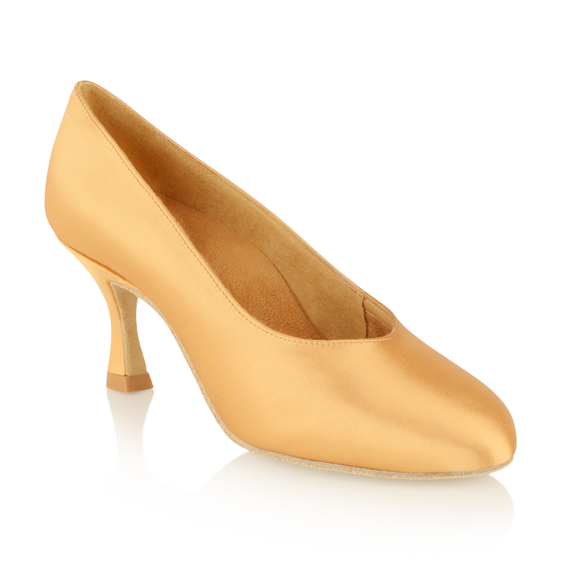 Ray Rose 106 Landslide Flesh Satin women's ballroom dance shoe, side view