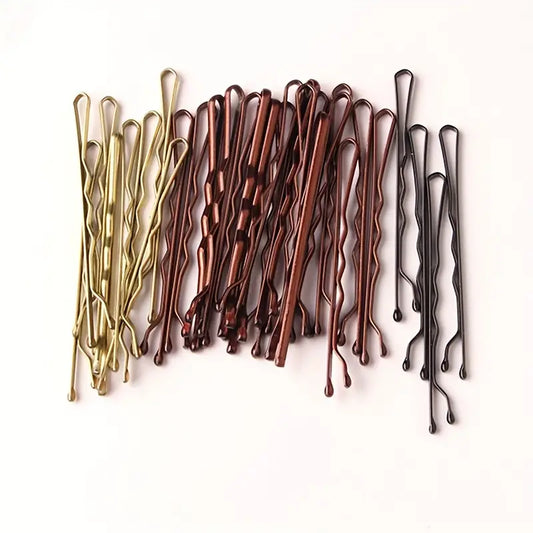 Metal Hair Bobby Pins (50 Pack)