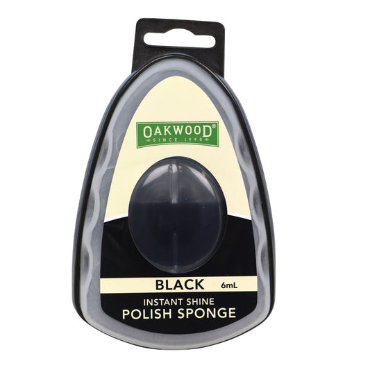 Oakwood black instant-shine polish sponge for leather dance shoes