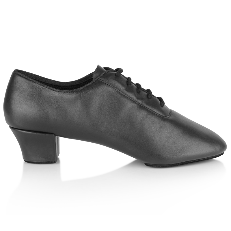 Ray Rose 460 Thunder black leather men's Latin dance shoe, side view