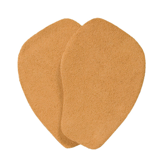 Pair of tan Ray Rose slim-fit converter inserts for women's dance sandals
