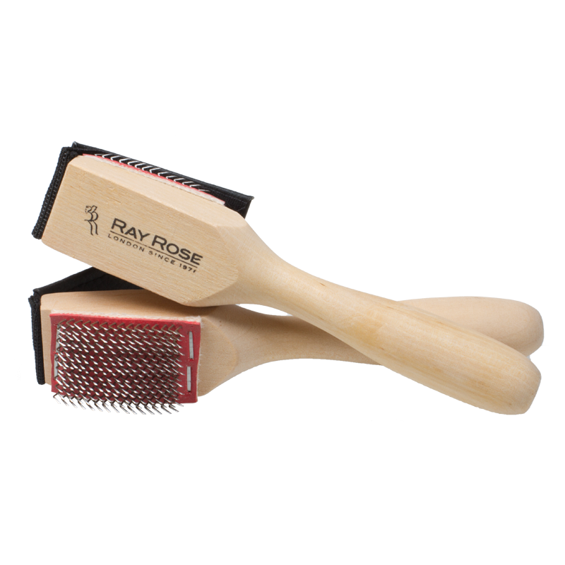 Ray Rose suede-sole dance shoe brush with protective cover