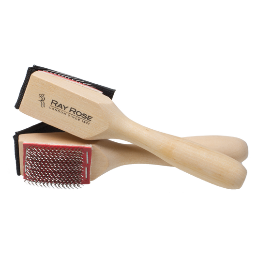 Ray Rose suede-sole dance shoe brush with protective cover