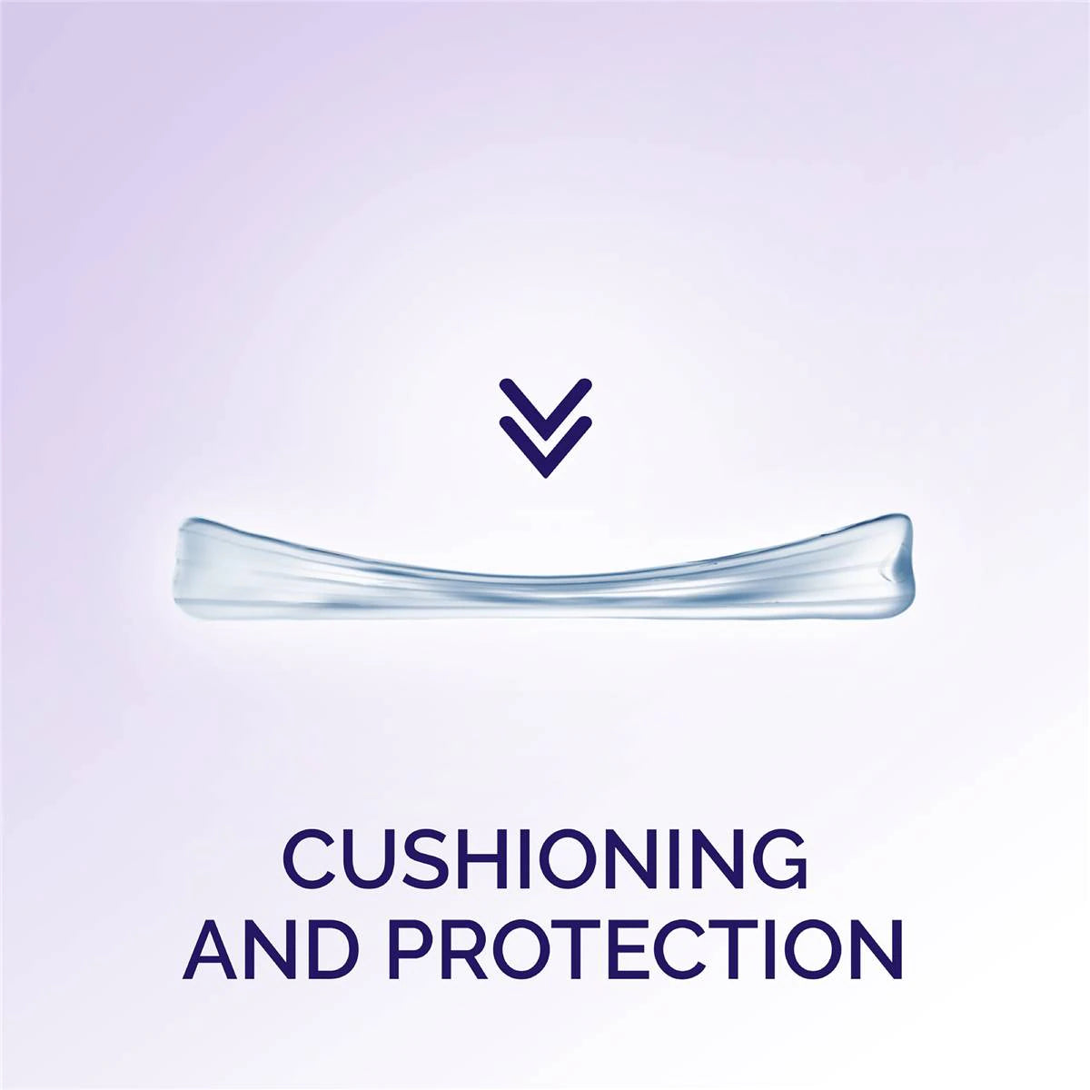 Side profile showing cushioning and protection from a Scholl Party Feet heel shield